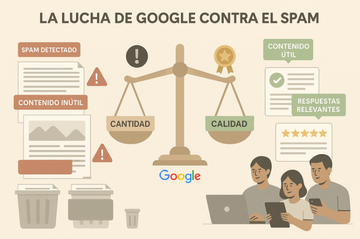 Calidad frente a cantidad: la nueva política de Google contra el spam